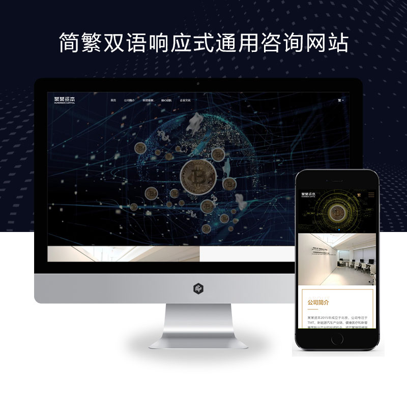 (自适应手机端)响应式HTML5通用金融资本咨询网站